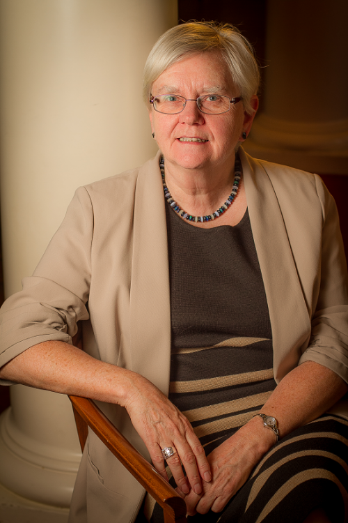 Dr Frances Lannon, former LMH Principal