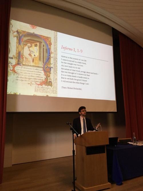 LMH Modern languages doctoral student Nicolò Crisafi was awarded the 2017 Senior Paget Toynbee Prize