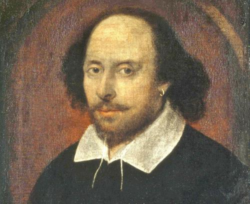A painting of William Shakespeare