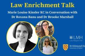 Photos of Roxana Banu, Marie Louise Kinsler KC and Dr Brooke Marshall