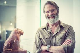 Professor David Macdonald, who has grey hair and a beard and thin silver-framed glasses