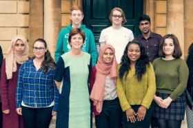 LMH Foundation Year cohort with Vice-Chancellor (Photo credit: Ali Pearson)