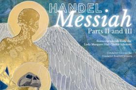Graphic advertising a performance of Handel's Messiah by the LMH Chamber Choir