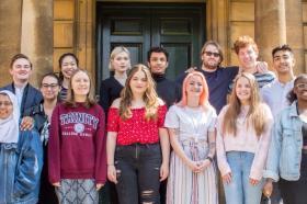 Foundation Year Students from 2016-2019 outside Talbot Hall