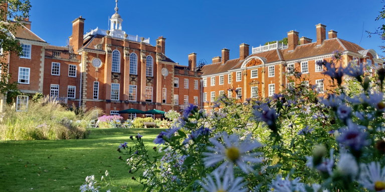 Photo of Talbot Hall from the LMH Gardens taken by Chelsea Wallis