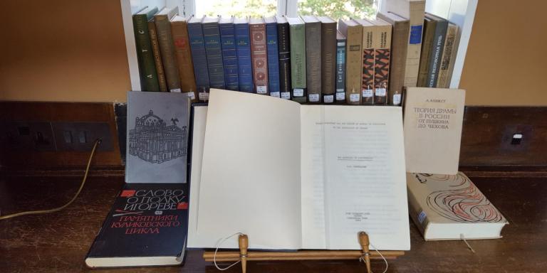 Slavonic books at LMH library, Oxford