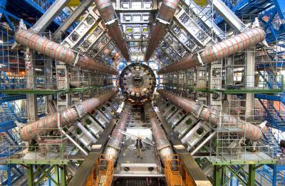 A view of the ATLAS Hadron Collider