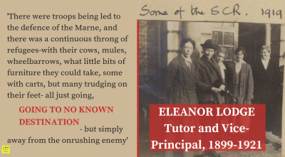 Eleanor Lodge WW1 exhibition