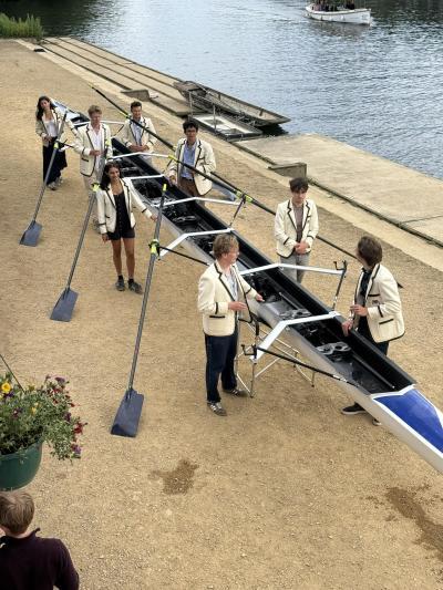 Members of LMHBC lined up alongside the Faraday
