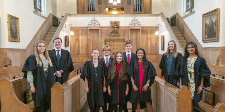 LMH Choral Scholars in the LMH Chapel