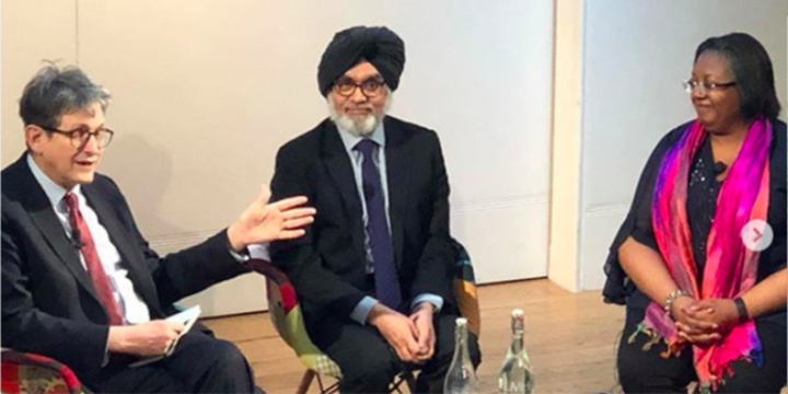 Alan Rusbridger interviews Rabinder Singh and Malorie Blackman in the Simpkins Lee Theatre