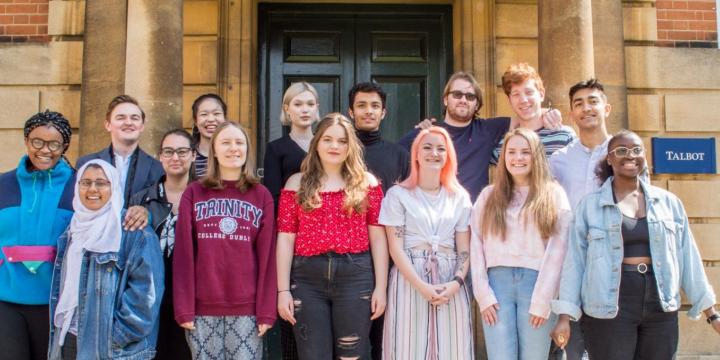 Foundation Year Students from 2016-2019 outside Talbot Hall