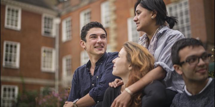 Students in LMH gardens